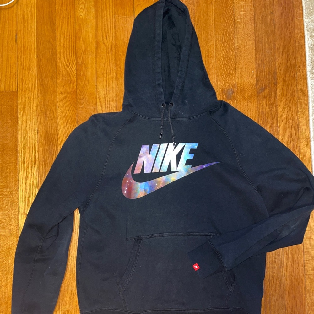 Black Nike Galaxy Print Hoodie